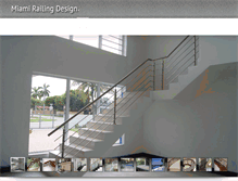 Tablet Screenshot of miamirailingdesign.com